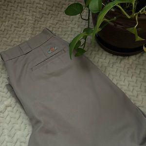 Light gray dickies 874 relaxed fit straight pants